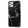 Чехол для iPhone 11 Pro Max Design Mramor Glossy черный - фото 1