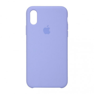Чехол Silicone iPhone case (TPU) iPhone Xs Max (lavender) - фото 1