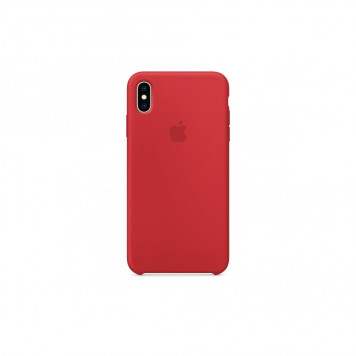 Чехол Silicone iPhone case (TPU) iPhone Xs Max (red) - фото 1