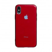 Чехол Silicone iPhone case (TPU) iPhone X/Xs (red)