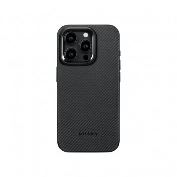 Чехол Pitaka MagEZ Case Pro 4 Twill 600D Black/Grey for iPhone 15 Pro (KI1501PPA) - фото 1