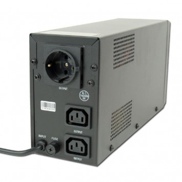 ДБЖ EnerGenie EG-UPS-031 650VA, Line Int., AVR, 2xIEC+1xSchuko, LCD - фото 2