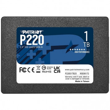 Накопитель SSD 2.5" 1TB P220 Patriot (P220S1TB25) - фото 1