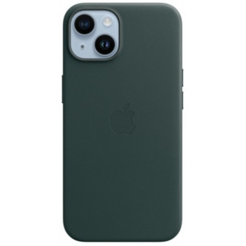 Чехол Leather Case with MagSafe 14 Pro Forest green - фото 1
