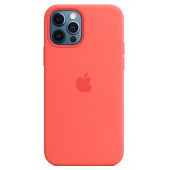 Чехол silicone Case iphone 12 Pro Max Pink Citrus + стекло в подарок!  
