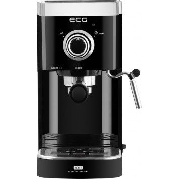 Рожковая кофеварка эспрессо ECG ESP 20301 Black - фото 1