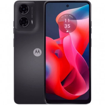 Смартфон Motorola Moto G24 4/128GB Dual Sim Matte Charcoal (PB180009RS) (UA) - фото 1